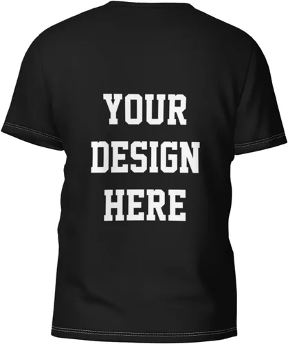 Vista 3 de Camisetas personalizadas, diseñan las tuyas para hombres, añade fotologotipotexto, camiseta personalizada con imágenes impresas en la parte