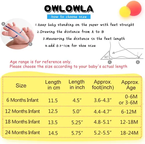 Vista 6 de OWLOWLA Zapatos de bebé de suela suave, zapatos de cuna de cuero para primeros pasos, mocasines para bebés, zapatos para niños y niñas