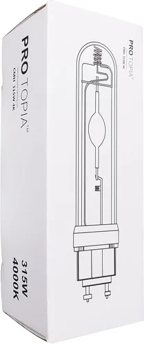 Vista 6 de CMH 315W 4000K - Bombilla de crecimiento de alto par, espectro completo, lámpara de cultivo de halogenuros metálicos de cerámica 315W 4K