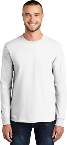Vista 31 de Port & Company - Camiseta Esencial de Manga Larga Tall. PC61LST Azul acuático