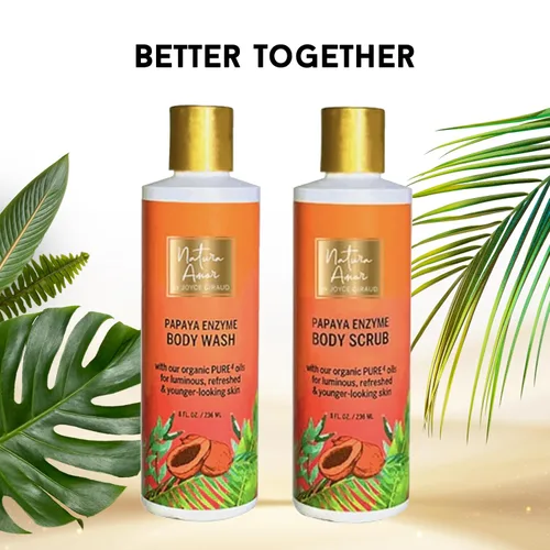 Vista 5 de Natura Amor by Joyce Giraud Papaya Enzyme Body Wash - Nutritivo e hidratante, ideal para todo tipo de piel, aroma a papaya, 8 onzas líquidas
