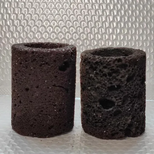 Vista 3 de Maceta para suculentas, mini maceta volcánica gris de 2.6 pulgadas, paquete de 2
