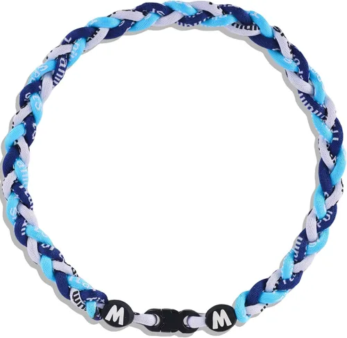 Vista 16 de Willtok Collar de béisbol prémium de 18 pulgadas con cuerda trenzada de nailon con diseño Tornado