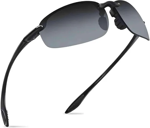 Vista 7 de WISTON Lentes de sol polarizados deportivos para hombres y mujeres, marco sin montura Tr90 para correr, pescar, béisbol, conducir, W8001