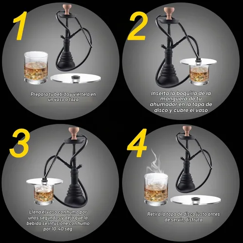 Vista 5 de Patelai - 3 fundas para tazas para pistola de ahumar, tapas de infusor