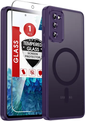 Vista 323 de LeYi Funda para teléfono Samsung-S23: protector de pantalla e imán MagSafe Púrpura