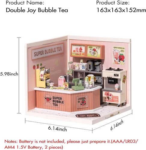 Vista 7 de Super Creator-Juego de Construcción de Bloques Mini Modelo para Adultos, Kit de Casa de Plástico en Miniatura Super Tienda-Juguetes de Bloques