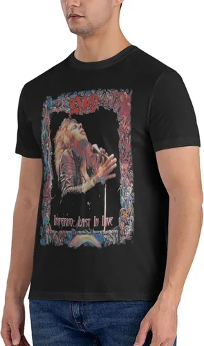 Vista 2 de Camiseta de manga corta de algodón con cuello redondo para hombre estampado 3D divertida camiseta gráfica