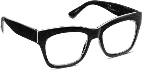 Vista 3 de Peepers womens Shine on Square Blue Light Blocking Reading Glasses