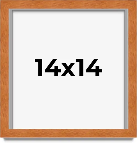 Vista 188 de Marco de 3 x 3 pulgadas de madera maciza de nuez y miel marrón con plexiglás acrílico UV, respaldo de tablero de espuma y accesorios para colgar