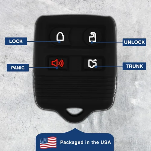 Vista 7 de KeylessOption Funda de Llave de Reemplazo para 2000 2001 2002 2003 2004 2005 2006 2007 2008 2009 2010 2011 2012 2013 2014 2015 2016 2017 2018 2019