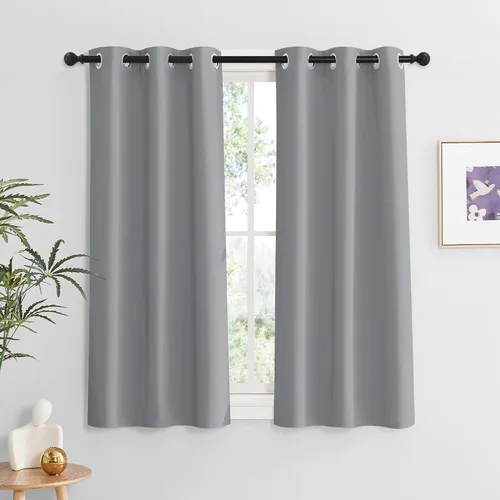 Vista 129 de RYB HOME - Cortinas para armario de 36 pulgadas, cortinas para oscurecer la habitación con ojales resistentes a la oxidación, cortinas de Aqua