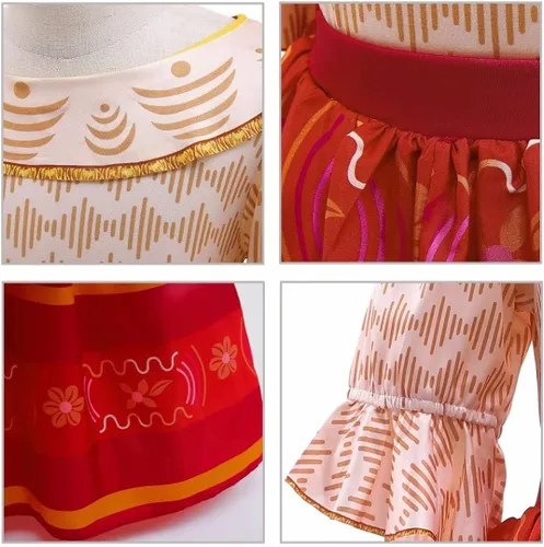 Vista 4 de SZ-TONDA Kids Costume Dress - Halloween Party Cosplay Clothes Summer Dress Outfit