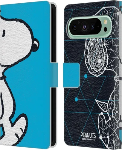Vista 56 de Head Case Designs Officially Licensed Peanuts Charlie & Woodstock Nap Halfs and Laughs Leather Wallet Case Compatible with Google Pixel 8