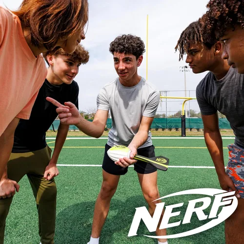 Vista 7 de Nerf Lightstrike Vortex Balón de espuma - Balón LED de vórtice suave que cambia de color para lanzamientos de larga distancia - Activado por impacto