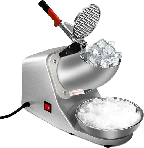 Vista 10 de ZENY Picador de hielo eléctrico 300W 1400r/min con cuchillas de acero inoxidable, máquina picadora de hielo para uso en cocina, accesorio para hacer