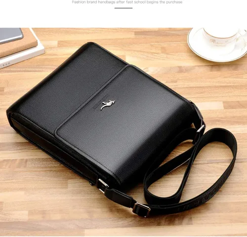 Vista 3 de LederleiterUSA Bolso de hombro de los hombres retro bolso de cuero bolso Crossbody bolsa mensajero personalidad maletín