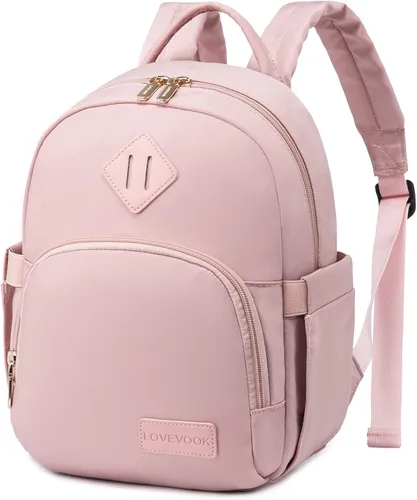 Vista 17 de LOVEVOOK Mini mochila pequeña y linda mochila de moda para niñas y mujeres Beige