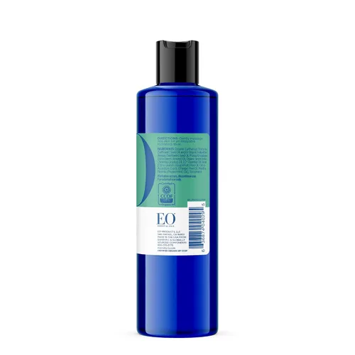 Vista 3 de EO Aceite Corporal: Masajear e hidratar, pomelo y menta, 8 onzas