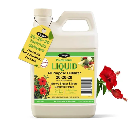 Vista 2 de EZ-GRO - Paquete de fertilizantes multiusos y potenciadores de flores, alimento líquido para plantas, para césped, flores, verduras y flores