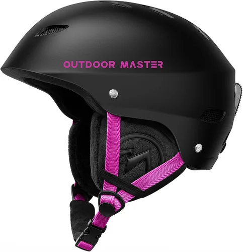 Vista 10 de OutdoorMaster Kelvin - Casco de esquí y snowboard para hombres, mujeres y jóvenes Adjustable Dial Fit Snow Helmet with ASTM Certified,14 Vents for