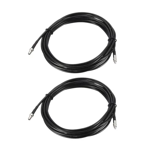 Vista 7 de uxcell TS9 macho a TS9 hembra RF Cable de extensión coaxial RG174 Cable de puente 6.6 pies 2pcs