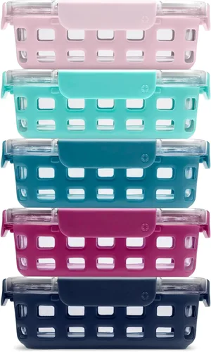 Vista 16 de Ello Duraglass Refresh - Recipientes de preparación de comidas de 3.4 tazas