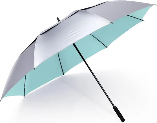 Vista 12 de G4Free Paraguas enorme de golf con protección UV, apertura automática, resistente al viento, paraguas de gran tamaño, extra grande, ventilado, doble