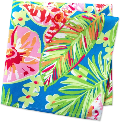 Vista 3 de DII Summer Floral - Colección de mesa para exteriores, resistente a las manchas y al agua, juego de servilletas, floral