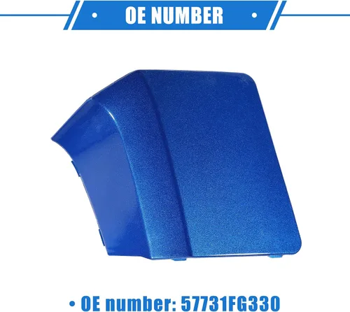 Vista 6 de Tapa de gancho para remolque de automóvil compatible con Subaru Impreza 2010-2014, parachoques delantero azul de plástico duradero
