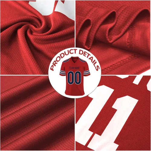 Vista 4 de Camisetas de fútbol personalizadas para hombres y mujeres, personalizadas, con nombre del equipo, camisetas deportivas personalizadas, regalos