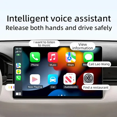 Vista 7 de Adaptador CarPlay inalámbrico 2 en 1 para Apple iPhone y Android Auto – CarPlay con cable a dispositivo inalámbrico, en forma de T para auto USB