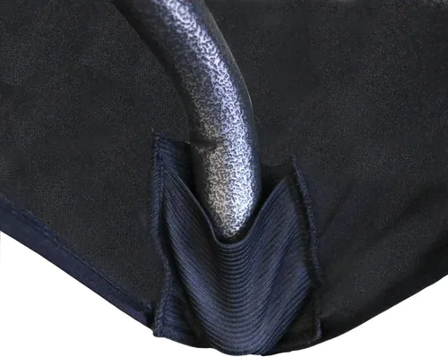 Vista 3 de YOUR CHAIR COVERS - Fundas rectangulares de elastano para mesas de 4 pies, manteles ajustados para eventos de boda, decoraciones de patio, tela Negro