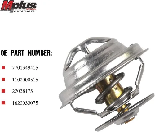 Vista 2 de Termostato refrigerante Mplus 1102000515 84-93 para Mercedes-Benz 190E 86-93 para Mercedes-Benz 300CE 88-93 para Mercedes-Benz 300SE 94-97