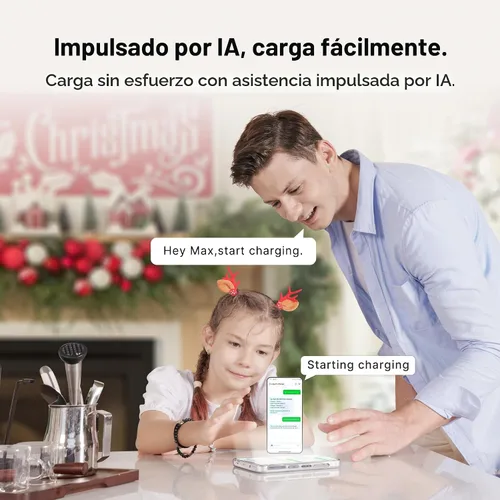 Vista 3 de Autel Cargador EV Nivel 2 40 Amperios Hogar Inteligente AI para Vehículo Eléctrico (EV) con Wi-Fi y Bluetooth, EVSE con Funda Integrada y Cable