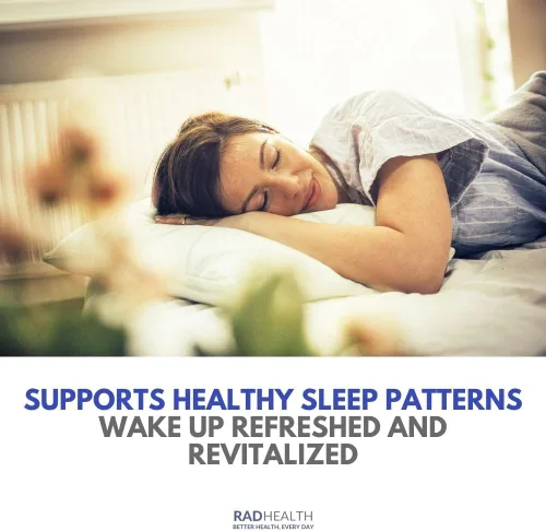 Vista 3 de Rad ZZZ - Pastillas naturales para ayudar al sueño, 60 cápsulas Promueve un sueño reparador Fabricado en Estados Unidos