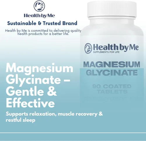 Vista 5 de Glicinato de magnesio 400 mg – 180 cápsulas Apoyo para dormir, músculos y corazón Vegano, suplementos de magnesio para hombres y mujeres, sin