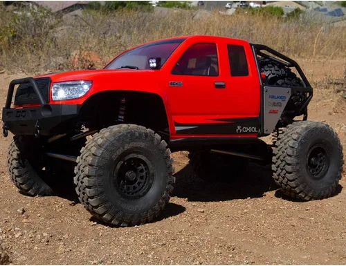 Vista 7 de Axial RC Crawler 1/6 SCX6 Trail Honcho 4WD RTR (transmisor y receptor incluidos, batería y cargador no incluidos), rojo, AXI05001T1, camiones