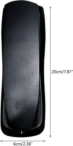 Vista 6 de Teléfono fijo Teléfono con cable Teléfono montado en la pared Mini Tamaño Teléfono fijo Teléfono de línea pequeña Teléfono alimentado por línea