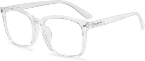 Vista 2 de Gafas de lectura con bloqueo de luz azul para mujer, lentes de computadora con marco cuadrado, lentes de lectura