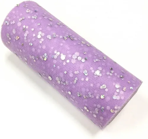 Vista 46 de Rollo de tul con lentejuelas con purpurina, decoración de boda, suministros de organza para fiestas de cumpleaños, carrete de tela, vestido tutú