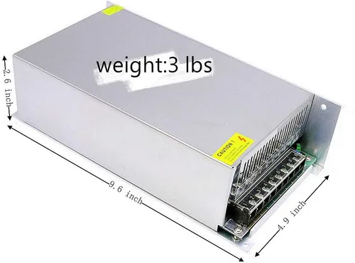 Vista 2 de Fuente de alimentación conmutada 1000W DC 13.8V 72A Adaptador de corriente Transformador de controlador 220V/110V AC para CCTV, proyecto