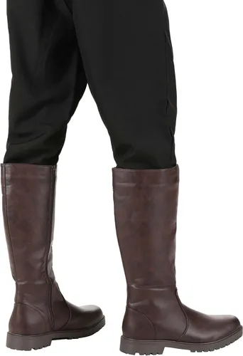 Vista 3 de Fun Costumes Botas altas marrones para adultos, Marrón