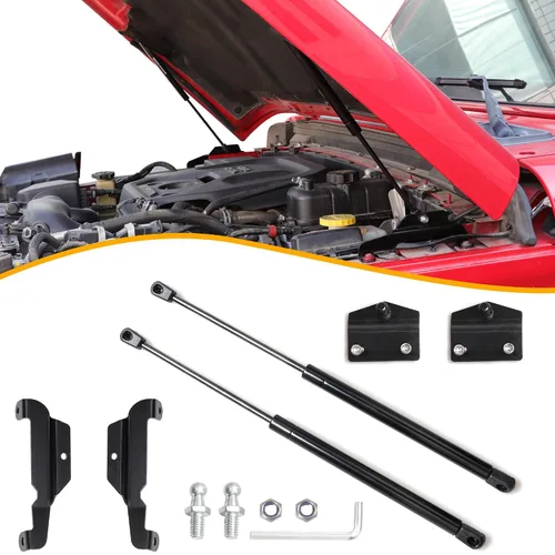 Vista 10 de Kit de asistencia de soporte de elevación de puntales de capó RERPRO compatible con Jeep Wrangler JK Unlimited 2/4 puertas 2007-2018 Accesorios