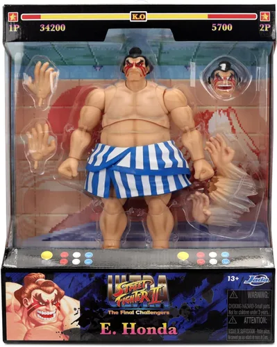 Vista 10 de Jada Street Fighter II E. Figura de acción Honda – Juguetes de escala 1:12