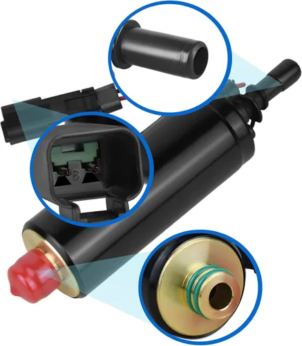 Vista 6 de Bomba de combustible para Johnson Evinrude fueraborda OMC 75-175 HP BRP reemplaza 439347 0439347 5004428 5000800 separador de vapor