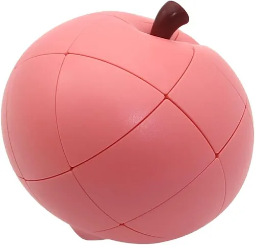 Vista 10 de Cubo de frutas 3D 3×3 Magic Speed Cube Juguetes educativos para niños Puzzle Cube Brain Teaser (manzana)