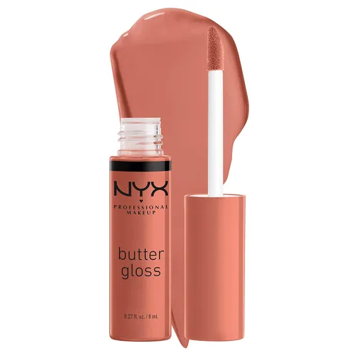 Vista 26 de NYX MAQUILLAJE PROFESIONAL Brillo de mantequilla, brillo de labios no pegajoso, - Eclair (rosa)
