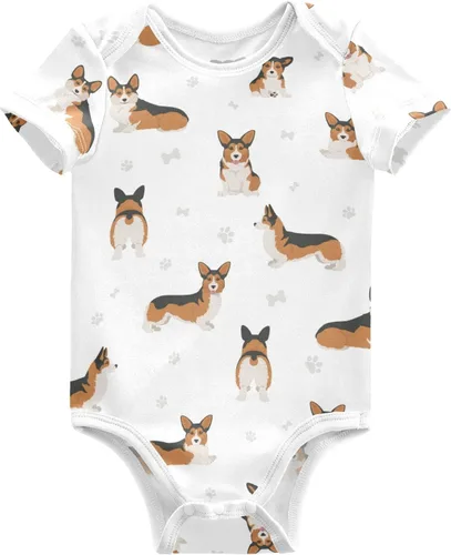 Vista 12 de vvfelixl Bodies para bebé niña negro Pug blanco manga corta algodón ropa de bebé para niñas 0-24 meses Multi1