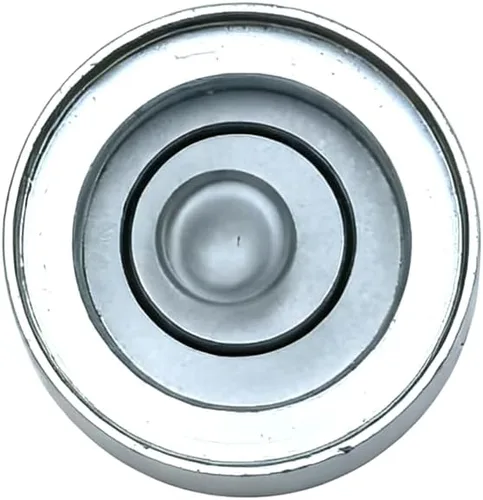Vista 3 de Mini metal universal horizontal burbuja nivel de agua equilibrio nivel burbuja redondo 0.512x0.276 in (blanco plateado)